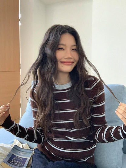 アーバンストライプニットトップ