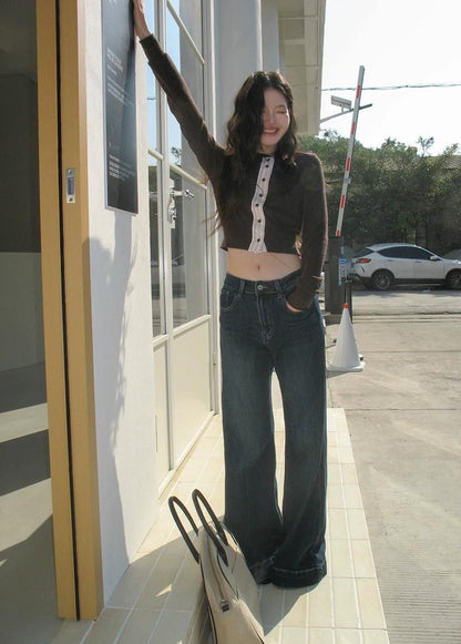 エレガントクラッシュストライプTシャツ