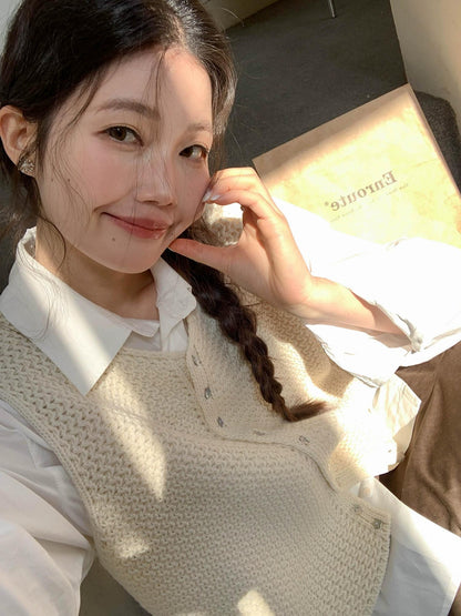 スモーキーVネックノースリーブベスト