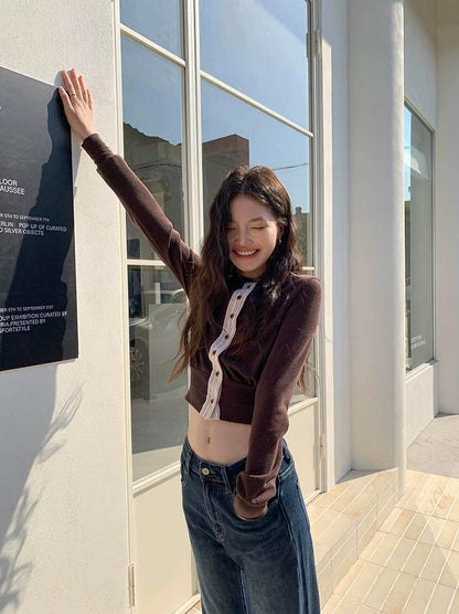 エレガントクラッシュストライプTシャツ