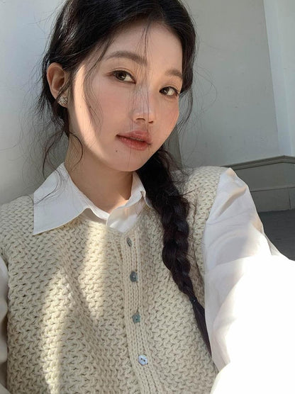 スモーキーVネックノースリーブベスト