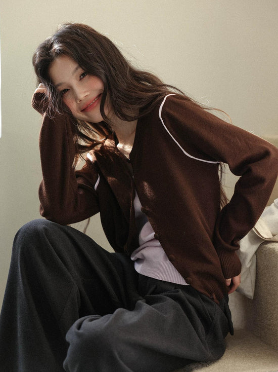 オータムチェスナットニットセーター