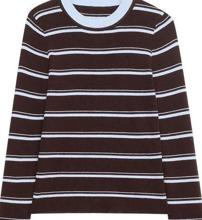 アーバンストライプニットトップ