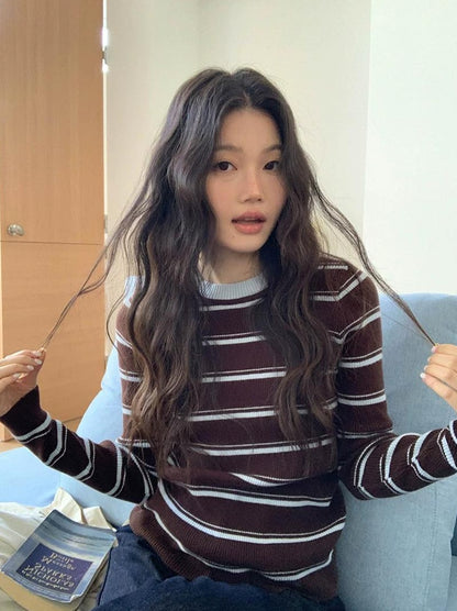 アーバンストライプニットトップ