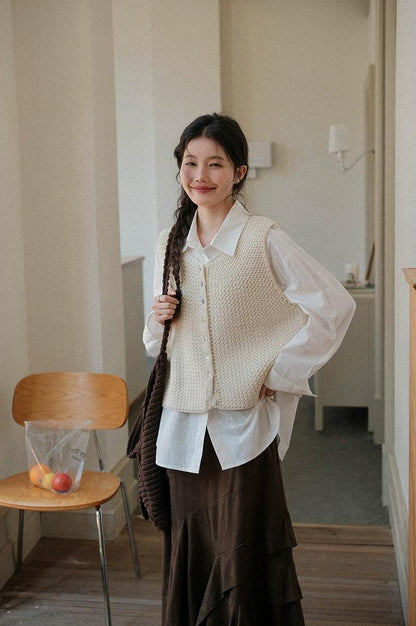 スモーキーVネックノースリーブベスト