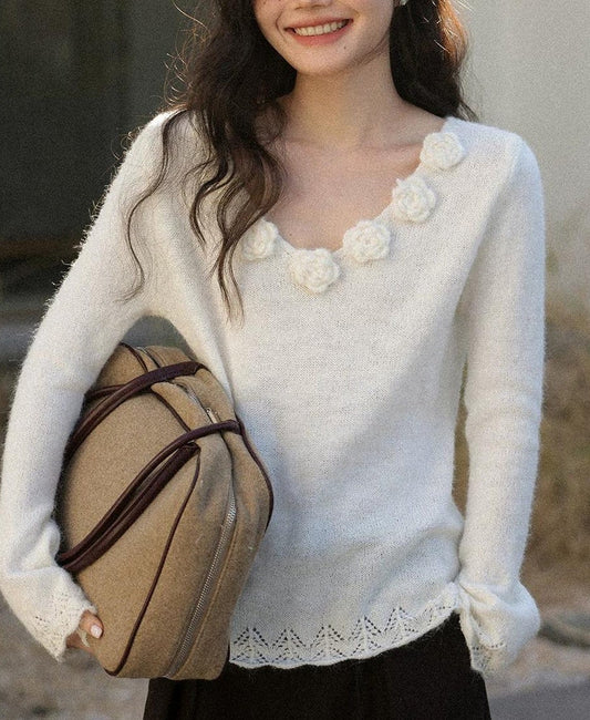 テクスチャードウールニットセーター