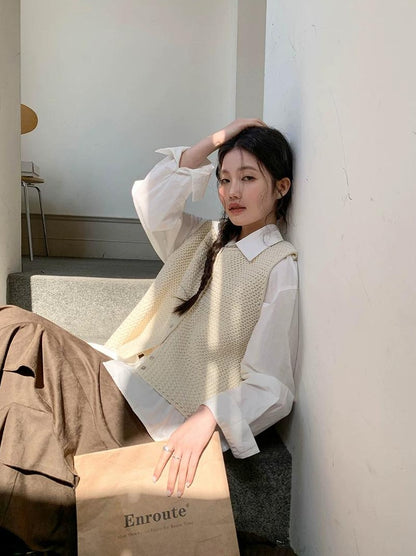 スモーキーVネックノースリーブベスト