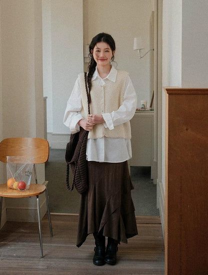 スモーキーVネックノースリーブベスト