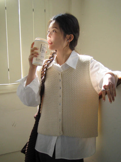 スモーキーVネックノースリーブベスト