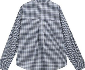 シックなチェックシャツブラウス